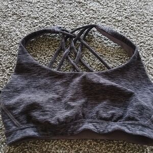 Victoria's Secret Charcoal Strappy Sports Bra